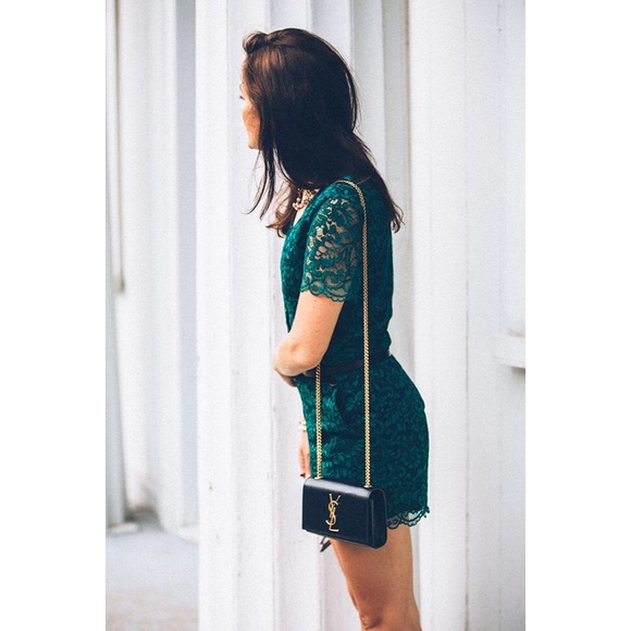 Chelsea28 Dresses & Skirts - *SOLD* SARAH VICKERS | CHELSEA28 GREEN LACE ROMPER